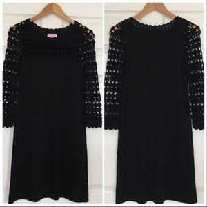 LILLY PULITZER black wool dress
